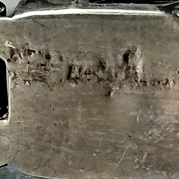 Vintage Sterling Silver Onyx Signed Link Bracelet - Picture 6 of 8